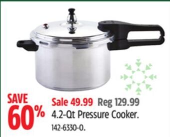 Canadian Tire 4.2-qt pressure cooker offer