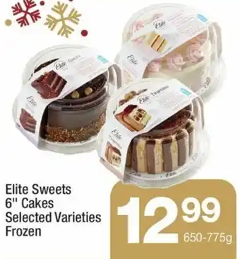 Highland Farms Elite Sweets 6" Cakes 650-775 g offer