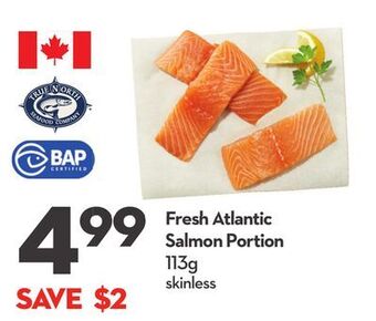 Longo's Fresh atlantic salmon portion offer