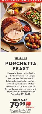 Longo's Longo's porchetta kit offer