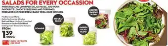 Longo's Mediterranean blend radicchio, escarole & endive red leaf blend • red and green leaf romaine offer
