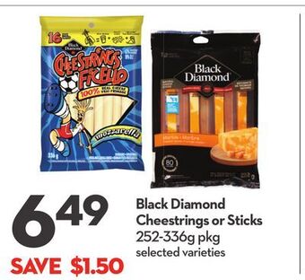 Longo's Black diamond cheestrings or sticks offer