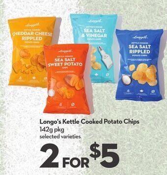 Longo's Longo's kettle cooked potato chips offer