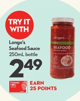 Longo's Longo's seafood sauce offer