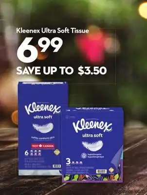 Longo's Kleenex ultra sof tissue offer