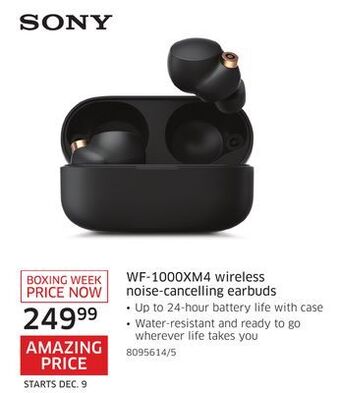 The Source Sony wf-1000xm4 wireless noise-cancelling earbuds offer