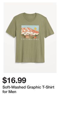 Old Navy Soft-washed graphic t-shirt for men offer