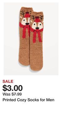 Old Navy Printed cozy socks for men offer