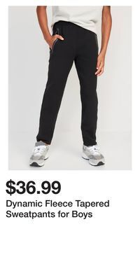 Old Navy Dynamic fleece tapered sweatpants for boys offer
