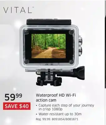 The Source Vital waterproof hd wi-fi action cam offer