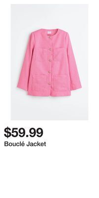 H&M Bouclé jacket offer