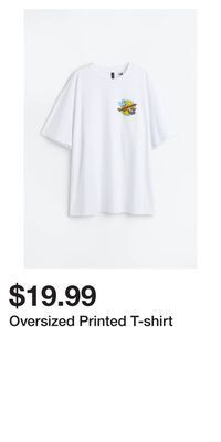 H&M Oversized printed t-shirt offer