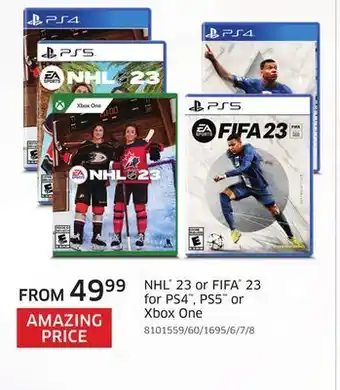 The Source Nhl 23 or fifa 23 for ps4, ps5 or xbox one offer