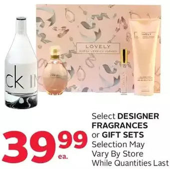 Rexall Designer fragrances or gift sets offer