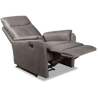 The Brick Eva faux suede power recliner - dark grey offer