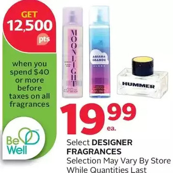 Rexall Designer fragrances offer