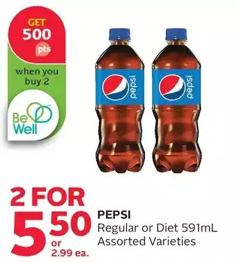 Rexall Pepsi regular or diet offer