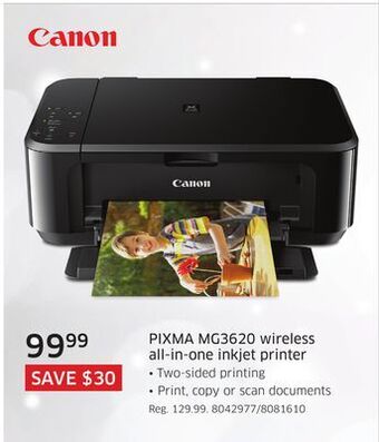 The Source Canon pixma mg3620 wireless all-in-one inkjet printer offer