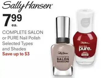 Guardian Pharmacy Complete salon or pure nail polish offer