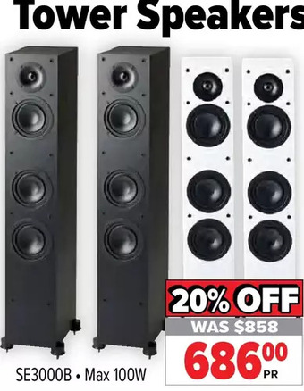 2001 Audio Video Tower speakers offer