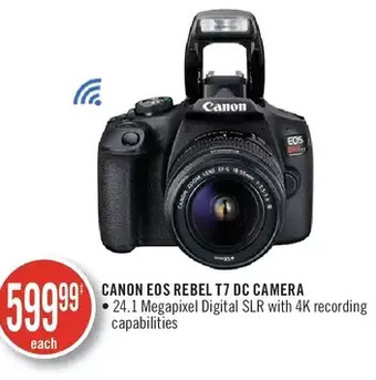 Shoppers Drug Mart Canon eos rebel t7 dc camera offer