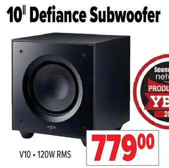 2001 Audio Video 10" defiance subwoofer offer