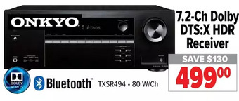 2001 Audio Video Onkyo 7.2-ch dolby dts:x hdr receiver offer
