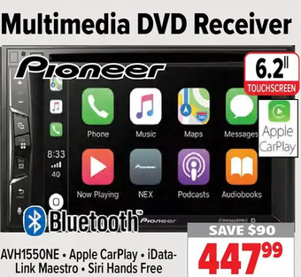 2001 Audio Video Pioneer multimedia dvd receiver offer