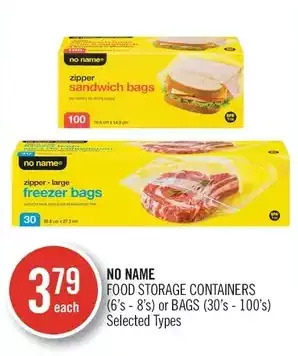 Shoppers Drug Mart No name food storage containers or bags offer