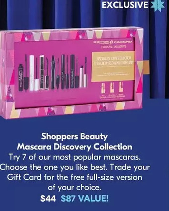 Shoppers Drug Mart Shoppers beauty mascara discovery collection offer