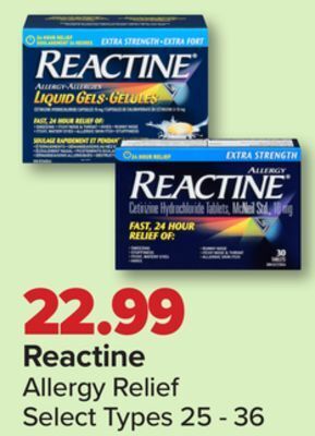 Reactine allergy relief
