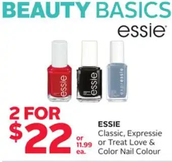 Rexall Essie classic, expressie or treat love & color nail colour offer