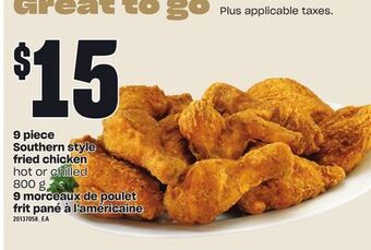 Independent City Market 9 piece southern style fried chicken, 800 g offer