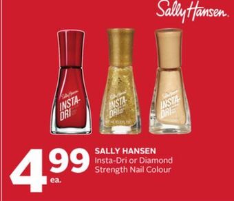 Rexall Sally hansen insta-dri or diamond strength nail colour offer