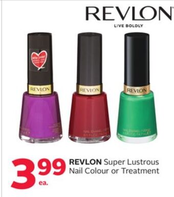 Rexall Revlon super lustrous nail colour or treatment offer