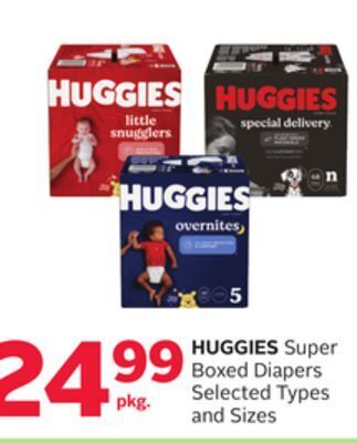Rexall Huggies super boxed diapers offer