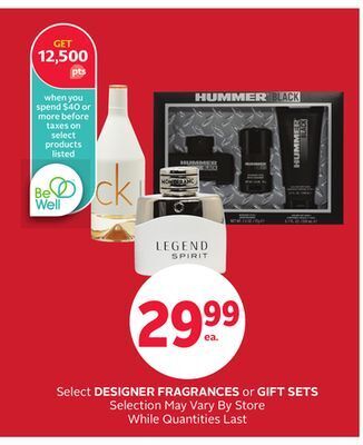 Rexall Select designer fragrances or gift sets offer