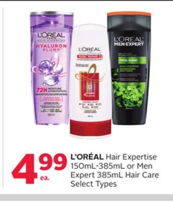 Rexall L'oréal hair expertise 150ml-385ml or men expert 385ml hair care offer