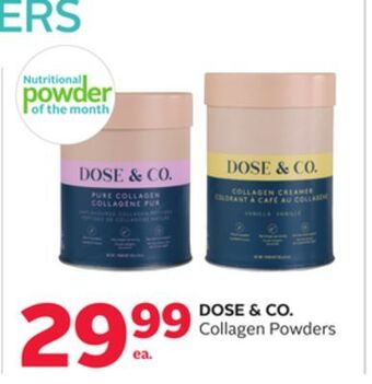 Rexall Dose & co. collagen powders offer