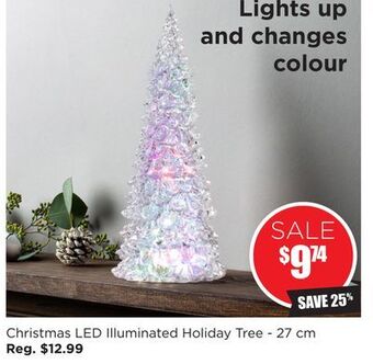 Kitchen Stuff Plus Christmas led illuminated holiday tree-27 cm offer