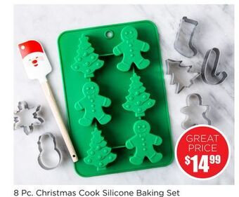 Kitchen Stuff Plus 8 pc. christmas cook silicone baking set offer