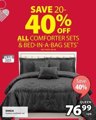 JYSK Dahlia 6-piece comforter set offer