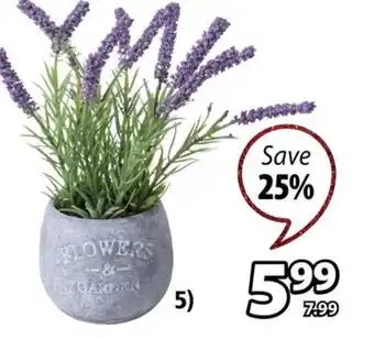 JYSK Godofrid artificial lavender offer
