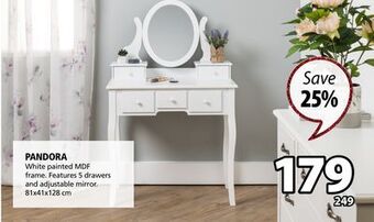 JYSK Pandora vanity offer
