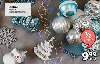 JYSK Gerfast 20-piece assorted ornaments offer