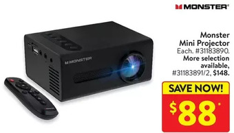 Walmart Monster mini projector offer