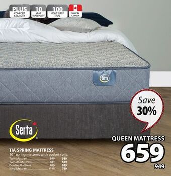 JYSK Tia spring mattress offer