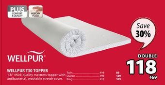 JYSK Wellpur t30 topper offer