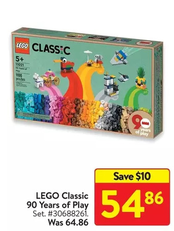 Walmart Lego classic 90 years of play offer