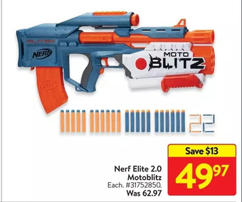 Walmart Nerf elite 2.0 motoblitz offer